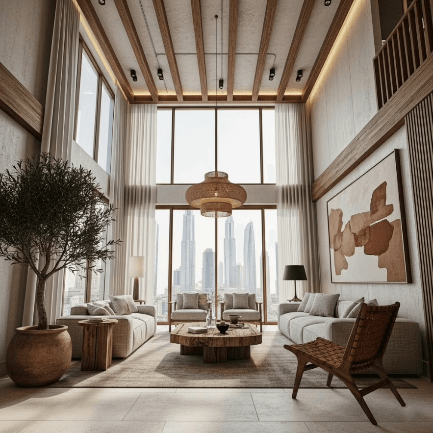 🏠 Rustic-Minimalist Apartment with Natural Warmth