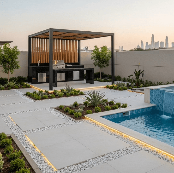 🏡 Serene Villa Landscape Design